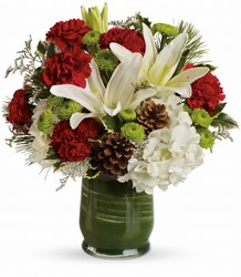 Christmas Collage Bouquet from Kinsch Village Florist, flower shop in Palatine, IL
